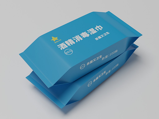 酒精杀菌湿巾三维建模