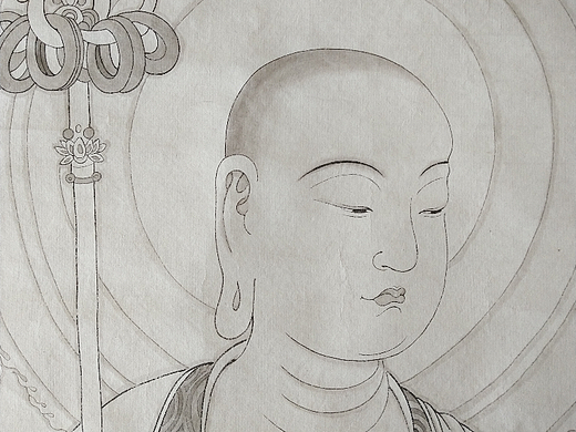 地藏王菩萨线描