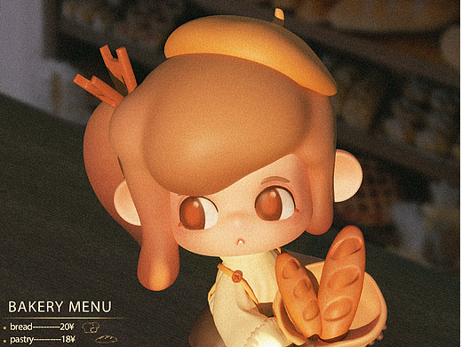 潮玩ip|BEV'S BAKERY 麦芬姐姐的面包店开业啦
