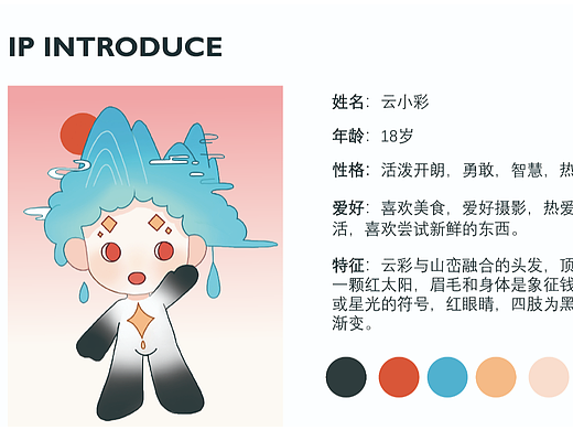 原创校园吉祥物IP设计/云小彩