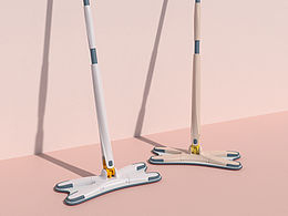 折叠平板拖把配色渲染