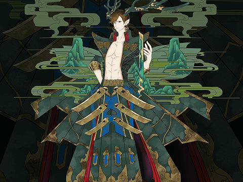 插画｜青龙拟人｜价值800R的图（个人主页-ZNTg2MTAxMjg=） - 艺术插画 - 站酷设计师氧气泡泡666原创素材 - 站酷ZCOOL