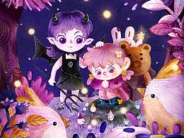 插画:《我陪你》