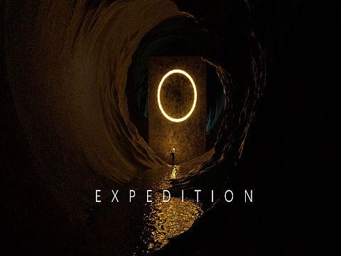 洞穴黑暗风格海报制作