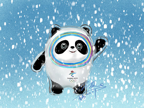 你们要的冰墩墩🐼中国健儿加油🇨🇳