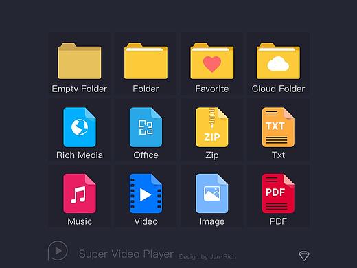 Media Library Icons