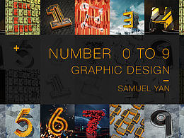 NUMBER GRAPHIC DESIGN by C4D