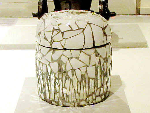 嵌瓷 《白·羽》 陈旭南异嵌瓷作品