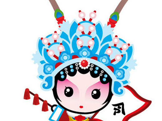 国粹小插画