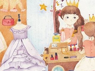 儿童插画-小公主