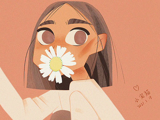爱花的姑娘（个人主页-ZNTA1NzQzODA=） - 创作习作 - 站酷设计师小宠猫原创素材 - 站酷ZCOOL