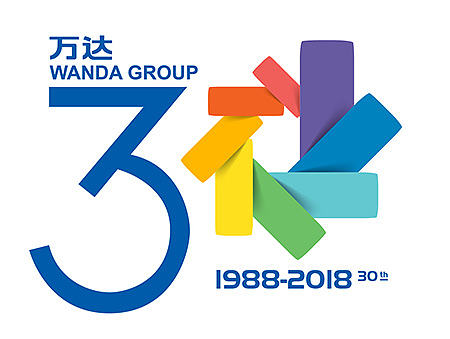 万达30周年纪念logo