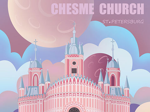 矢量场景--切司马教堂