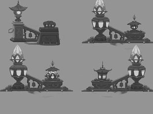 中国风栏杆柱子