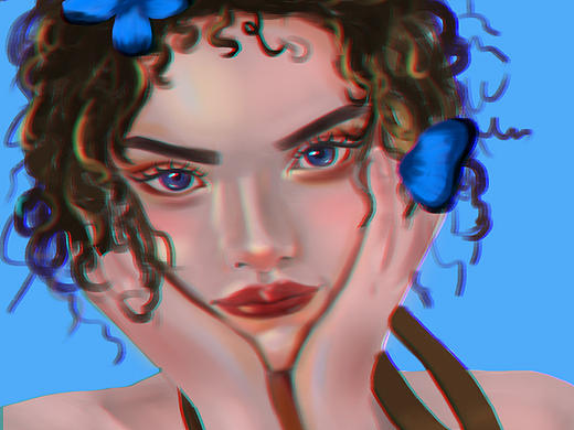 头像练习（个人主页-ZNTE1Mjc1MzY=） - 艺术插画 - 站酷设计师苗喵苗喵原创素材 - 站酷ZCOOL