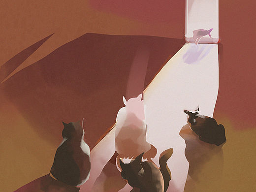 猫（个人主页-ZMTQ5NDYzNjA=） - 创作习作 - 站酷设计师painterz原创素材 - 站酷ZCOOL