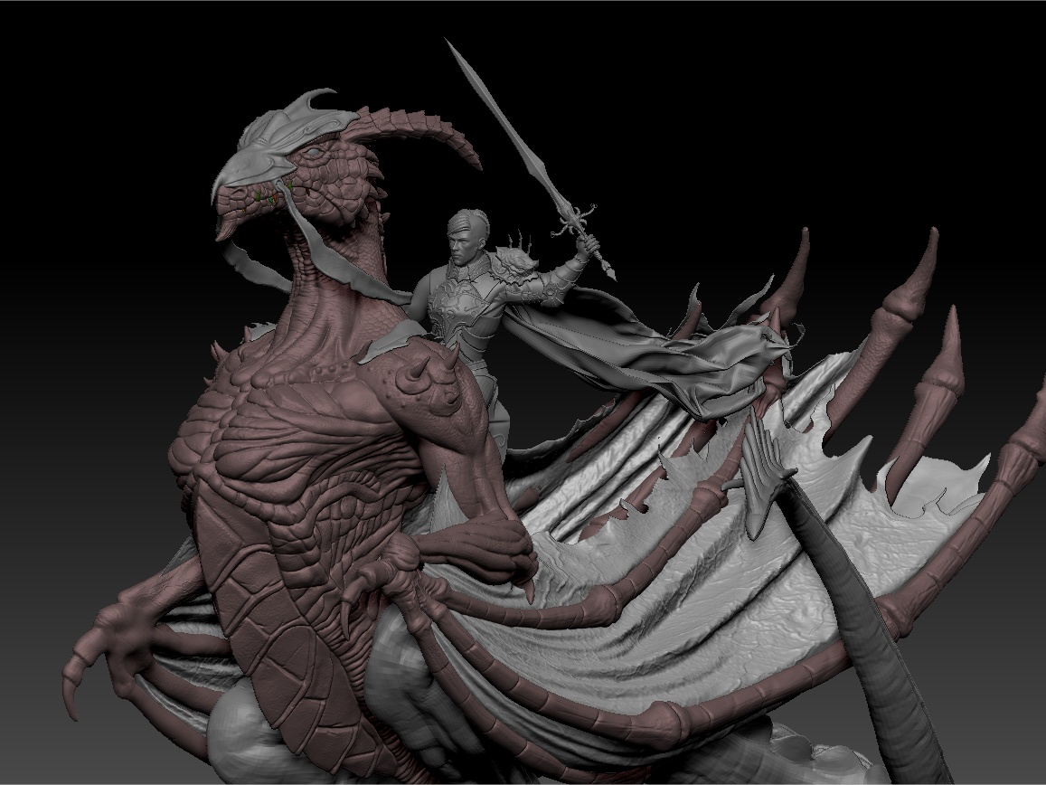 麦克法兰龙之国度第1代永恒之龙zb雕刻