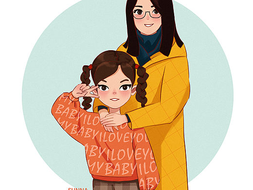 家人（个人主页-ZNDUwNTQzMTI=） - 创作习作 - 站酷设计师sn8023mjy原创素材 - 站酷ZCOOL