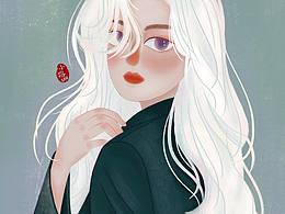 原創(chuàng)插畫(huà)｜人物頭像｜酷酷小姐姐