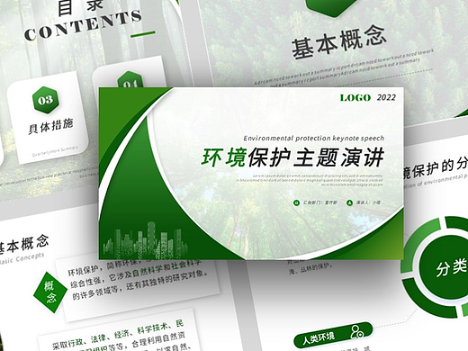 环境保护主题演讲PPT