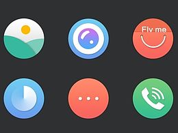 Fly me手机主题设计的图标