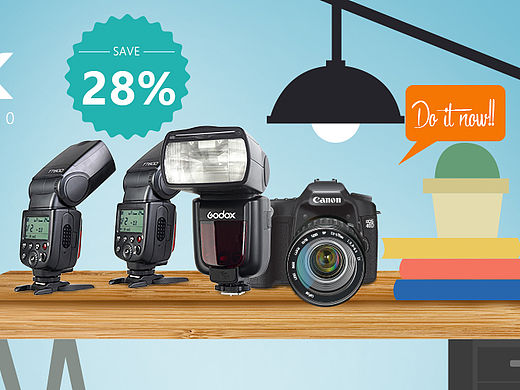 手机闪光灯海报、单反闪光灯海报