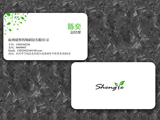 医药科技公司 名片设计