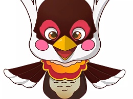 山西省鸟褐马鸡吉祥物设计稿