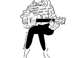 彈尤克里里的小女孩