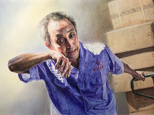 彩铅作品《生活》