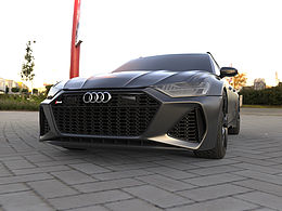 奥迪rs6渲染