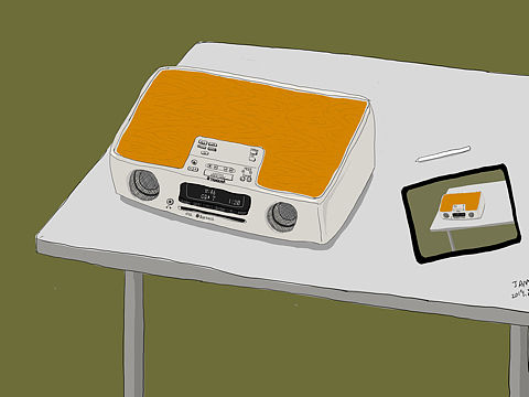 给我的新买的cd音响画幅画