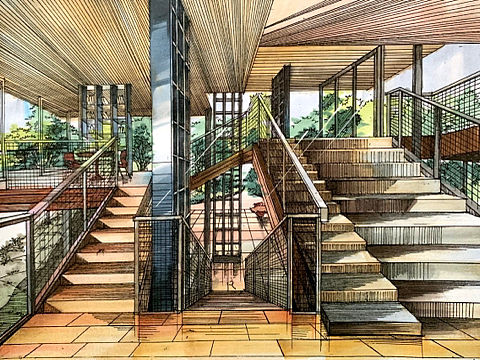 室内马克笔手绘