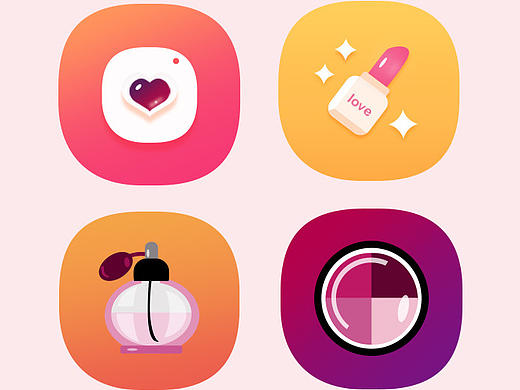 化妆品图标系列