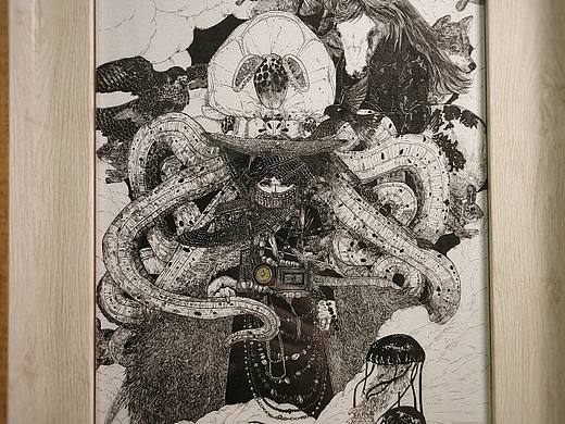 原创黑白插画