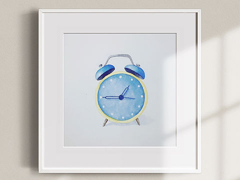 冬日可能需要一个⏰闹钟叫起咯 | 每日一画