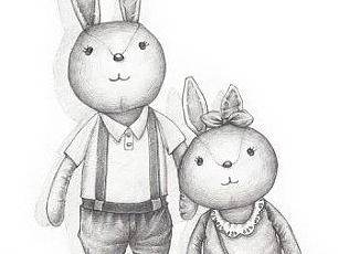 雪兔的超简单小素描