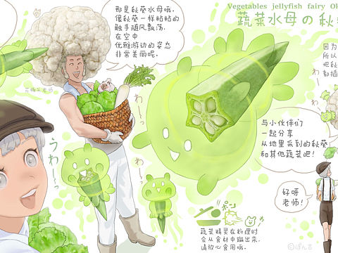 【蔬菜精灵】秋葵水母🌱
