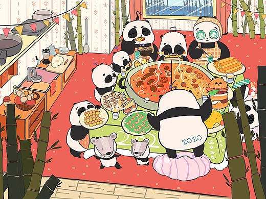 新年快乐，开饭了