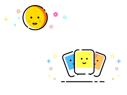 临摹描边图标