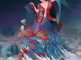 《绘山海之三青鸟》