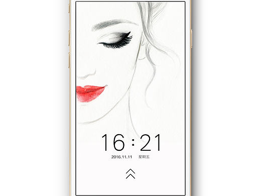 扁平风手机主题《嘴角上扬的气质》