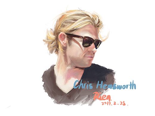 iPad绘画 摸一个海总