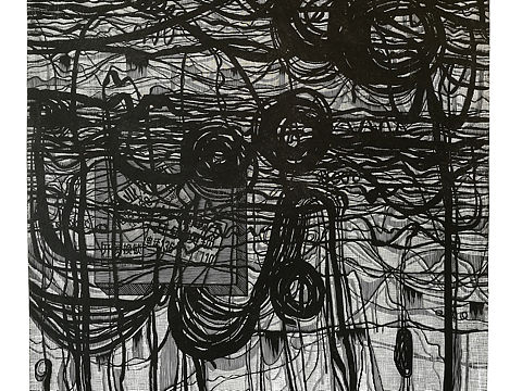 黑白木刻版画