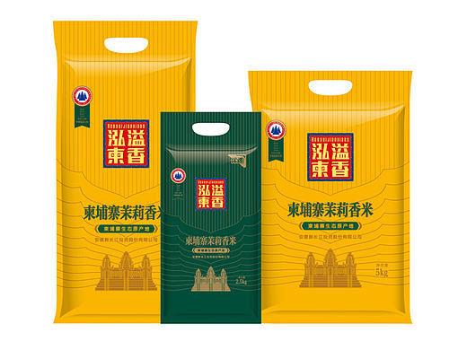 泓溢柬香大米包装设计