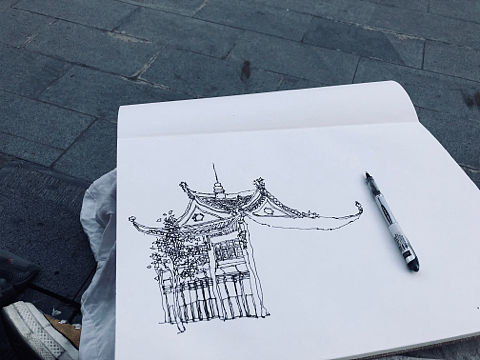 钢笔速写