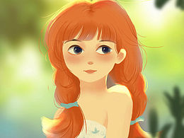 发光的小女孩儿