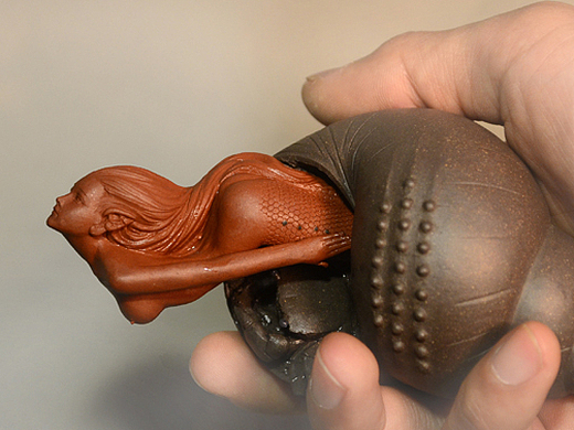 海龙原创紫砂作品《田螺姑娘》纯艺术-雕塑786927261玩泥巴的海龙6年