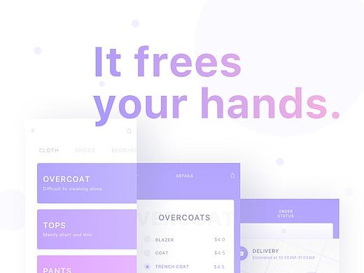 UX/UI Concept Design - Laundry App