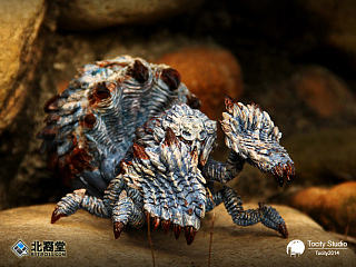 原创作品：《怪物猎人幼崽领养计划》第三弹（特別版）——小鬼狩蛛 手办涂装完成品